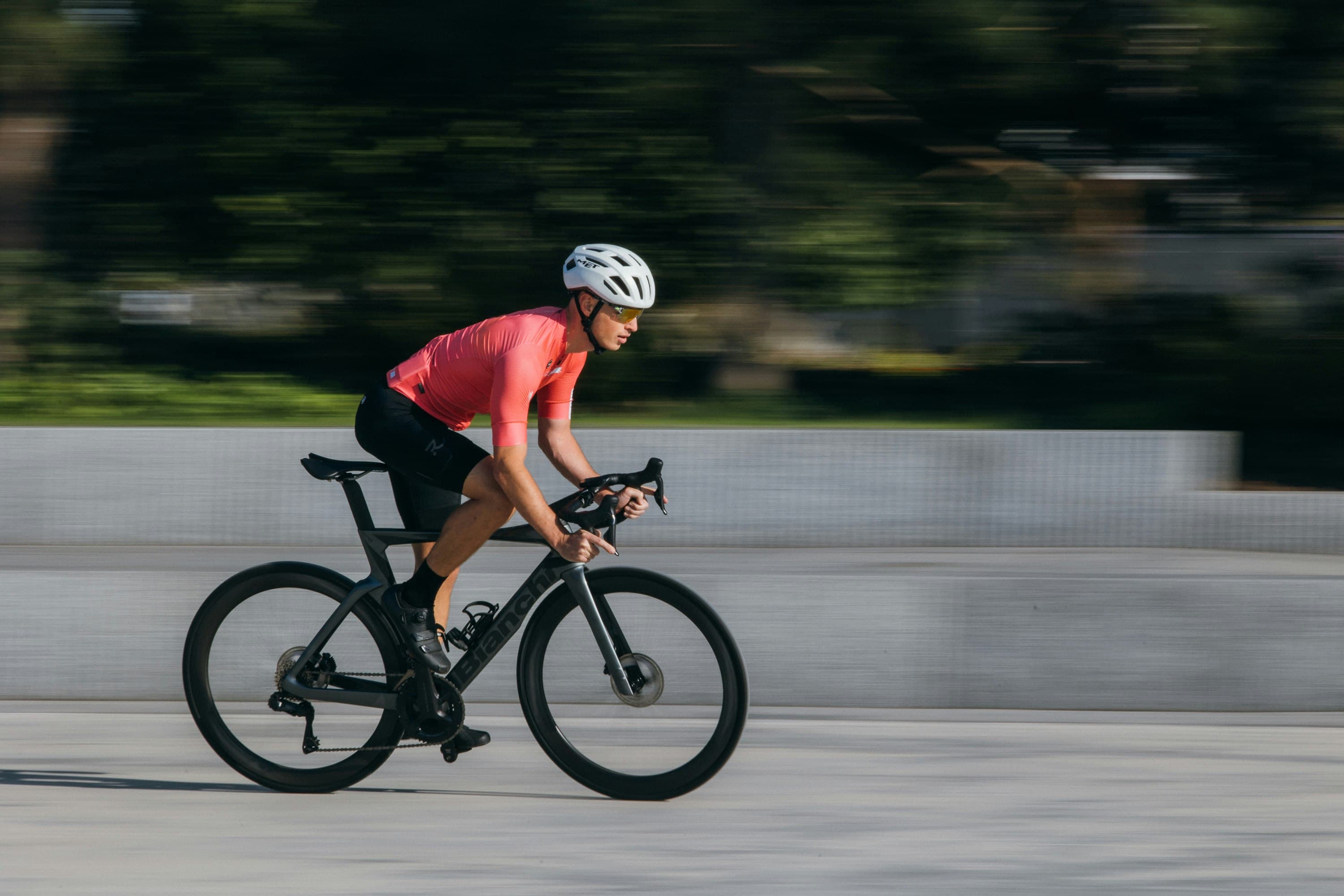 Athlete checking pace on a run