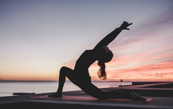 Stretching after a ride