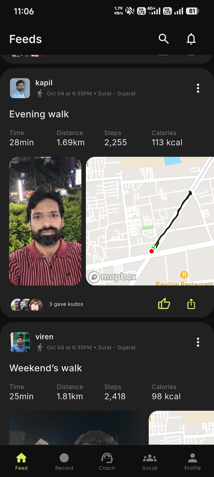 Yaaro activity feed